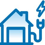 Toyota Electric vehicle level 1 charging icon