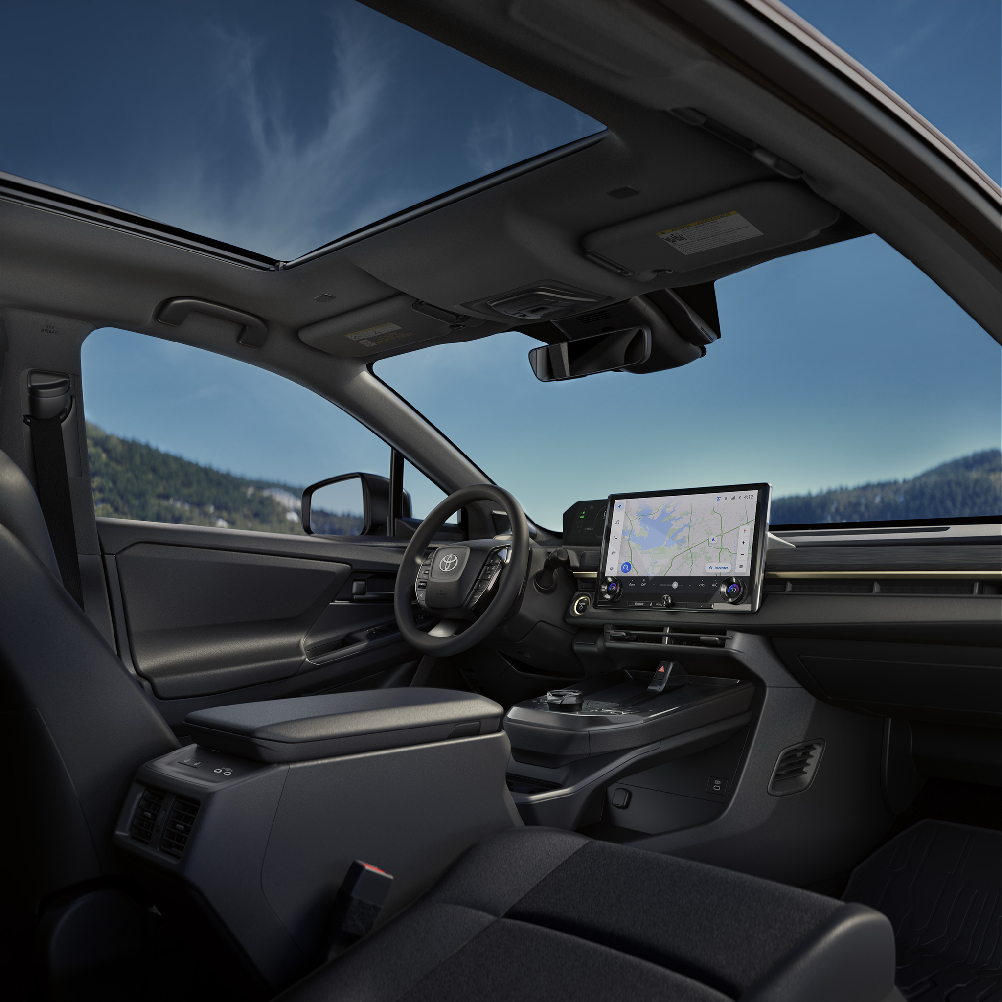 interior toyota bz safety features