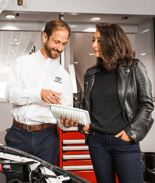PARTS ADVISOR SHOWING TOYOTA PARTS