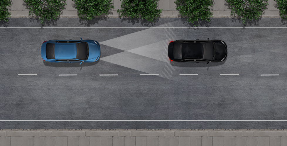 vehicle showing off automatic high beams