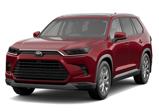 2026 Toyota grand highlander hybrid limited red suv studio