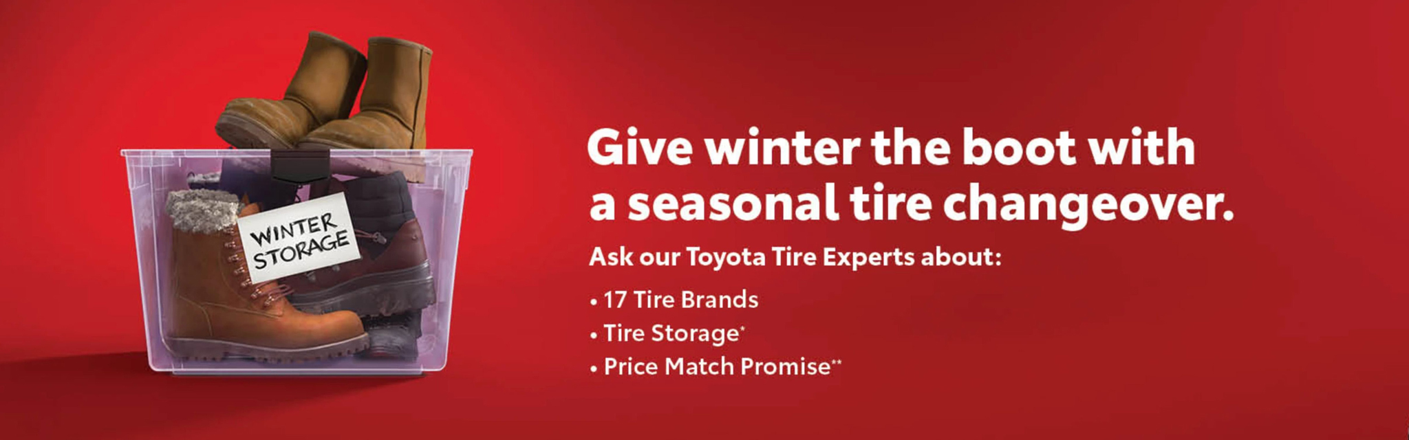 Toyota spring tire swap promo